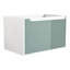 Meuble-lavabo de salle de bain à la menthe pour meuble de rangement moderne et élégant