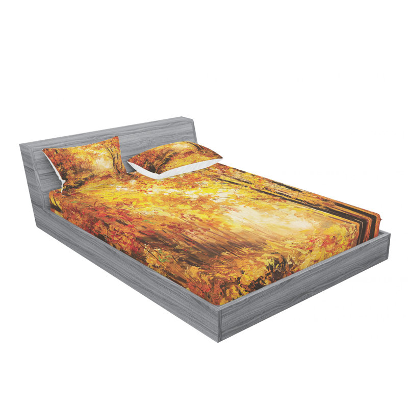Microfiber Sheet Set, Queen Sheet Set with Fitted Sheet
