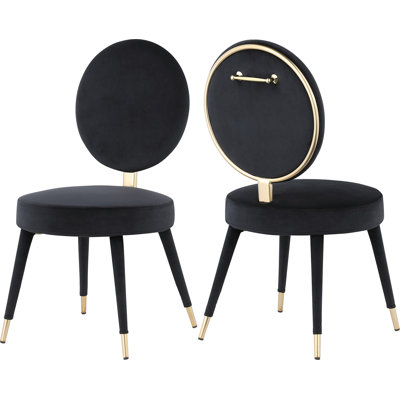 Brandy 17.8'' H Velvet Upholstered Side Chair