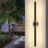 Black Dimmable LED Outdoor Wall Lantern Sconce With White Glass-862363414