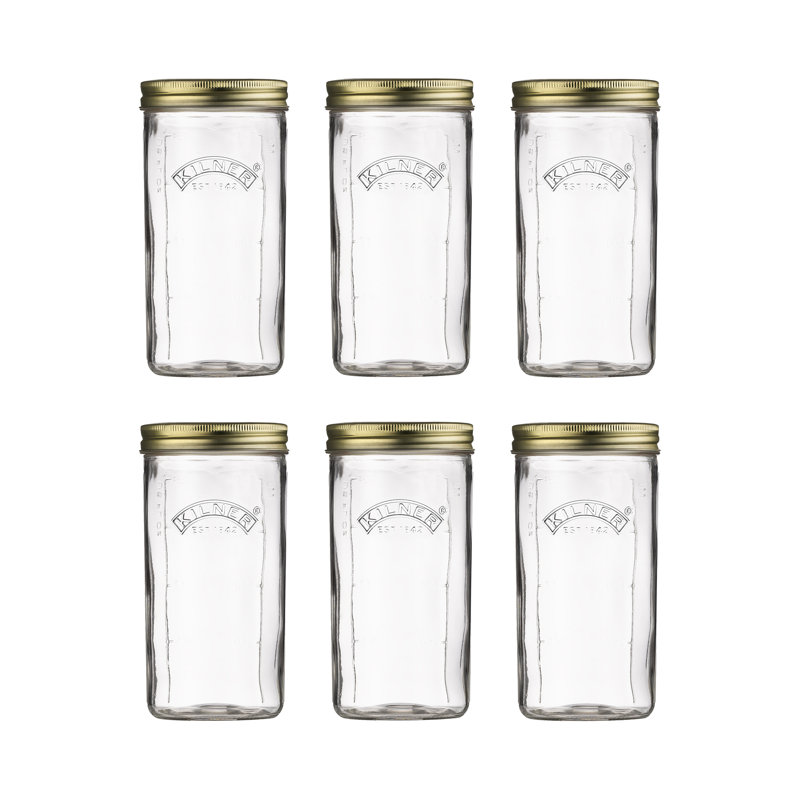 Glass Canning Jar - Set of 6