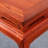 Solid Wood Table Carved Cloud Patterns Rounded Cor