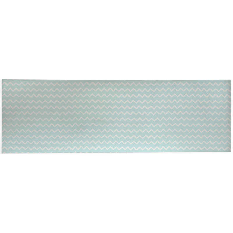 Tapis d'extérieur à motif de chevrons antidérapant, Tapis de couloir 2 pi 6 po x 8 pi