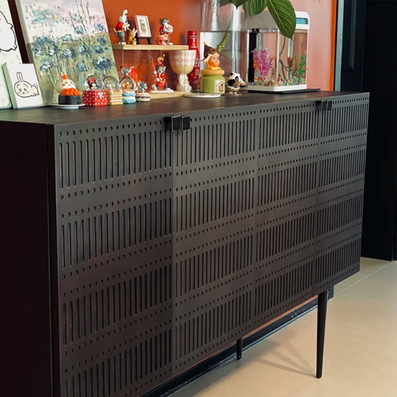 Armoire d'entrée Mid-Century moderne noire