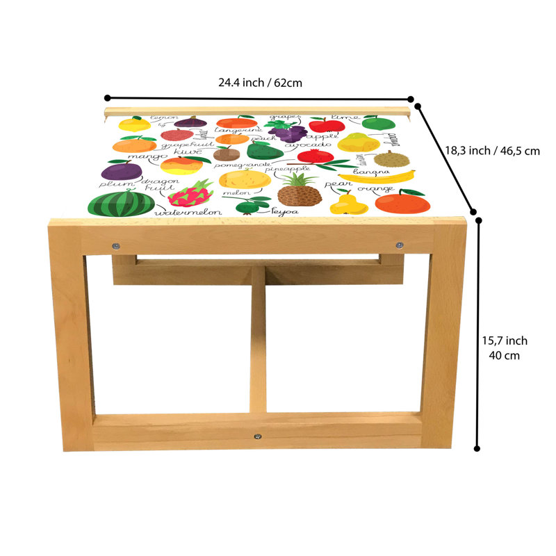 Irada Sled Coffee Table, 40cm H x 46.5cm W x 62cm D
