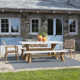 Fleur 74'' Rectangular 8 - Person Outdoor Dining Set