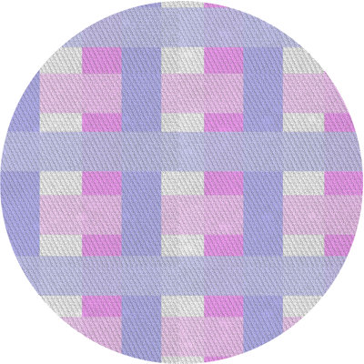 Tapis rose à motif géométrique Kleinschmidt