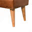 Banc en cuir Boucle Buffalo Hide, châtaignier