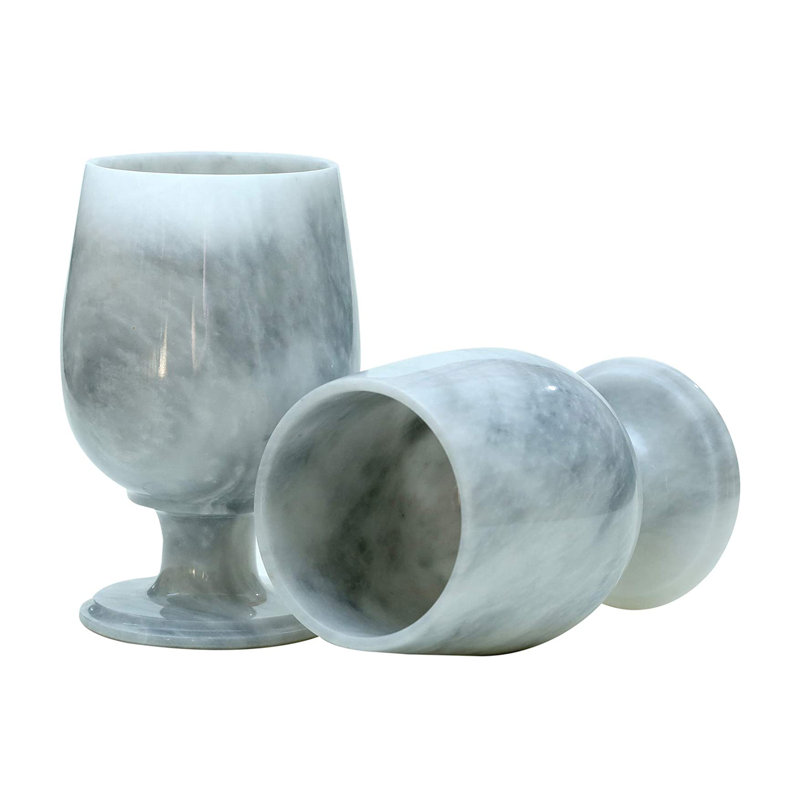 Ensemble de 2 verres à vin Daaniya, Blanc
