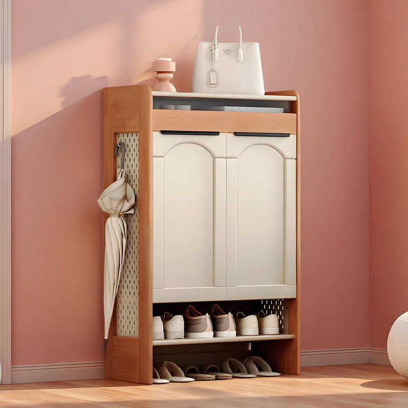 Armoire à chaussures de style nordique, H 47,24 po x l 31,89 po x P 13,78 po