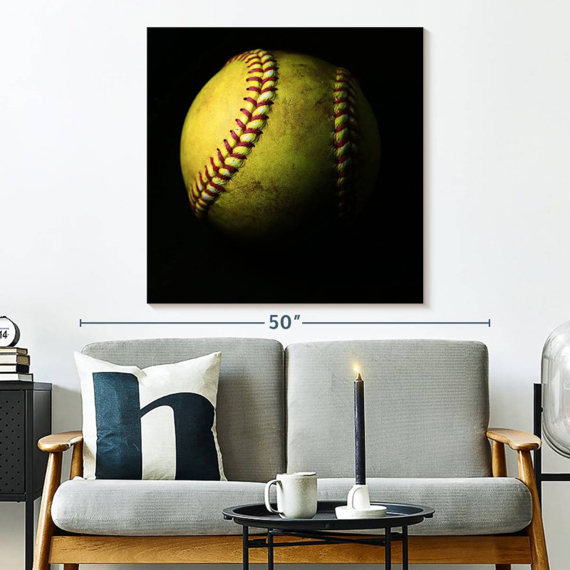 Sireci Dark Softball, 33" H x 33" W