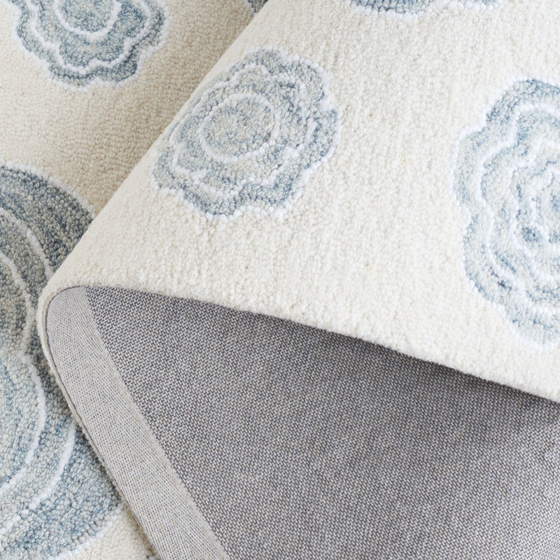 Jardin Hand Tufted Performance Floral Rug, Rectangle 5' x 8'