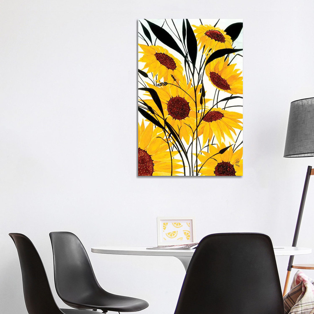Sunflowers by Jan Matthews - Wrapped Canvas Gallery-Wrapped Canvas Giclée