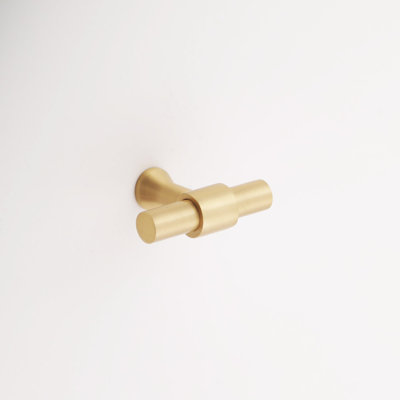 Madelyn Carter Liberty Solid Brass Cabinet Hardware, Satin Brass Cabinet Knob