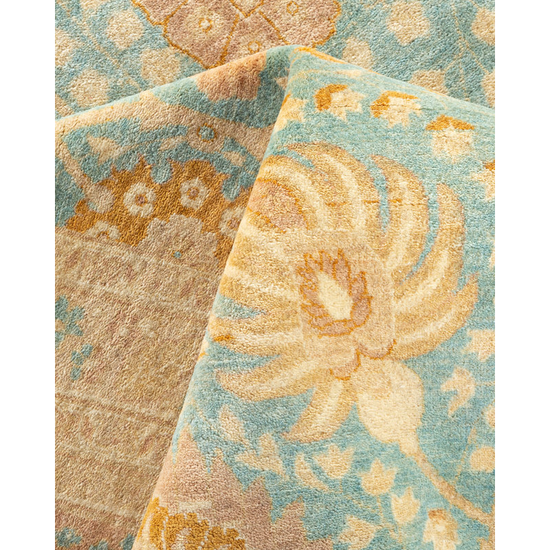 One-of-a-Kind 8'4" X 10' 2010s Wool Area Rug in Blue