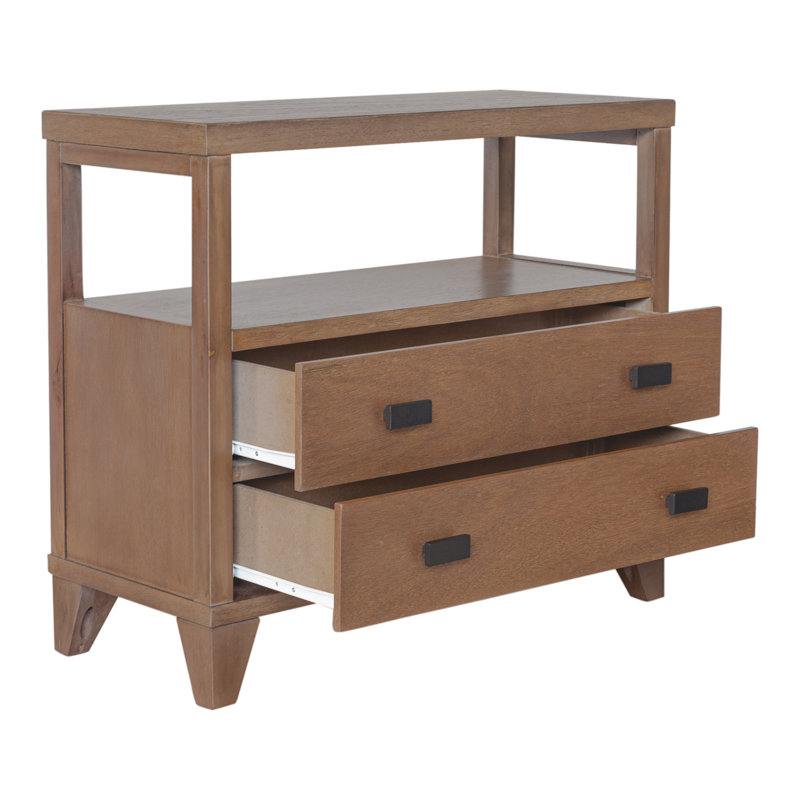 Aditya 2 - Drawer Nightstand, Dark Brown