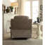 Fauteuil inclinable Bina Motion, microfibre polie grise