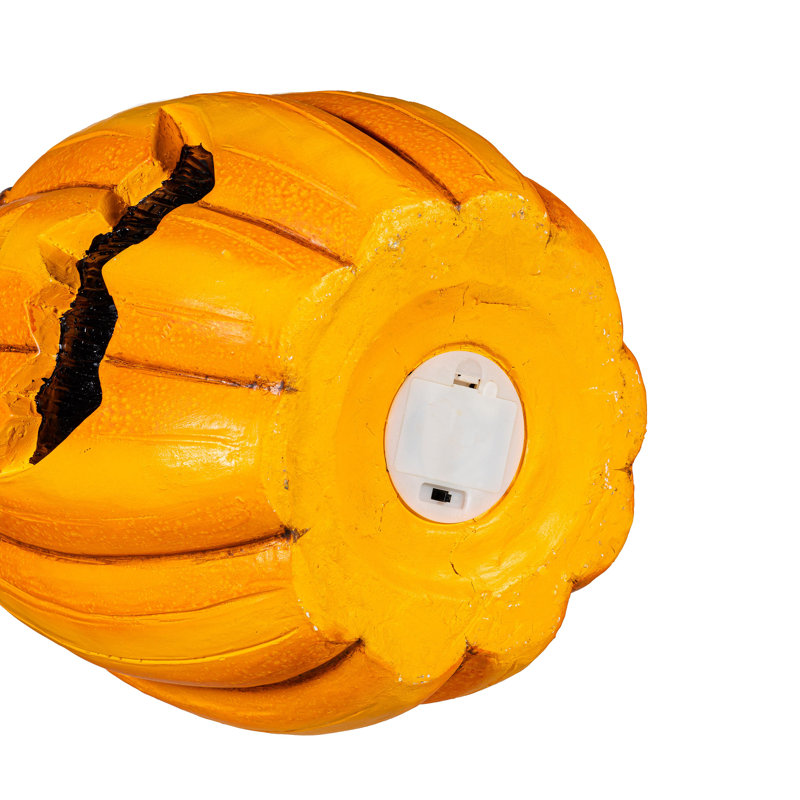 Statue citrouille Jack-O-Lantern DEL, H 14 po