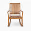 Chaise berçante d'extérieur en bois massif (ensemble de 2)