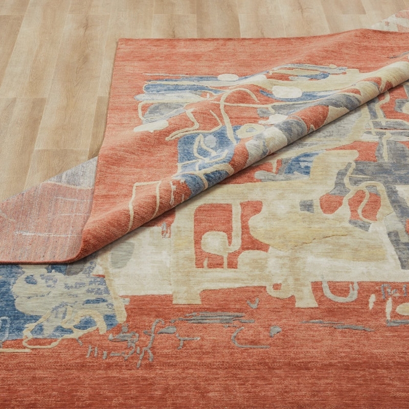 Hargun Field Wool Handcrafted Area Rug, Runner 2'6" x 10'