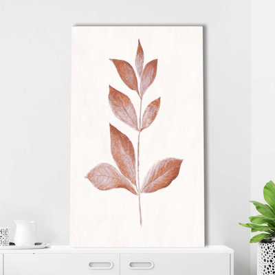 Feuille rouge I - Peinture