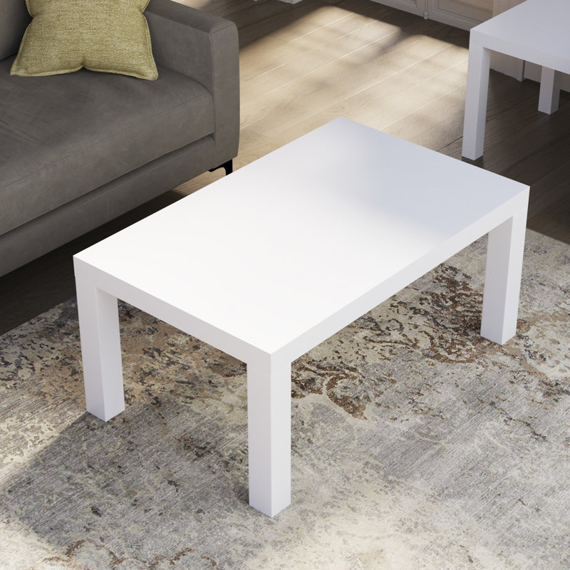 Philecia Four Leg Coffee Table, White