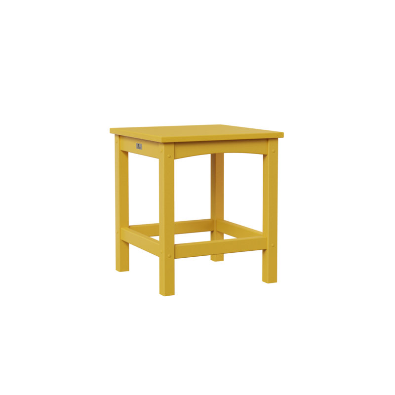 Camden Outdoor Square Table, Sunburst Yellow