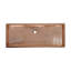 Trough Copper Hand Hammered Rectangular Drop-In Bathroom Sink-113450293