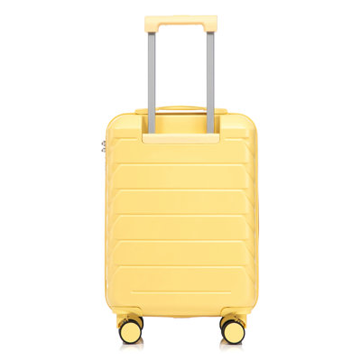 ABS Hard Shell Travel Checked Luggage - Scratch Resistant Surface Four Multi-Directional Wheels, With Combination Lock.