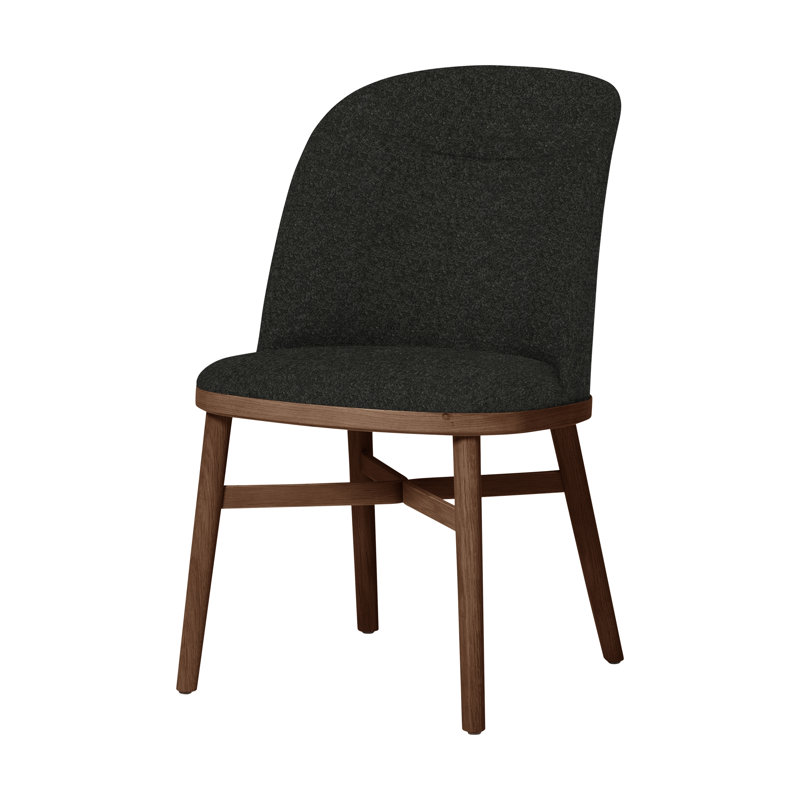 Bund Upholstered Dining Chair, Natural Walnut, Era CSE13
