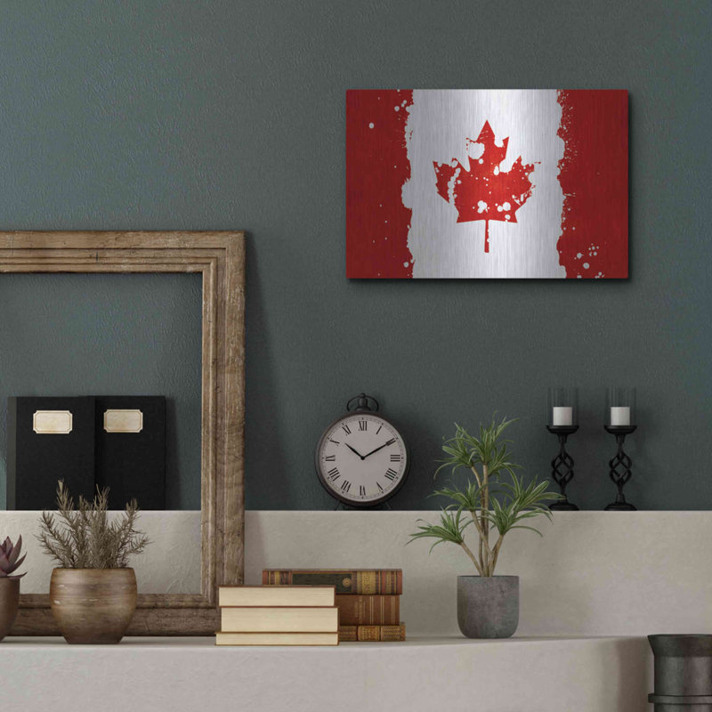Art mural en métal «Canada» Lark Manor ™, H 12 po x l 16 po
