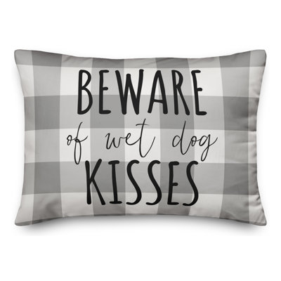  Coussin Beware of Wet Dog Kisses