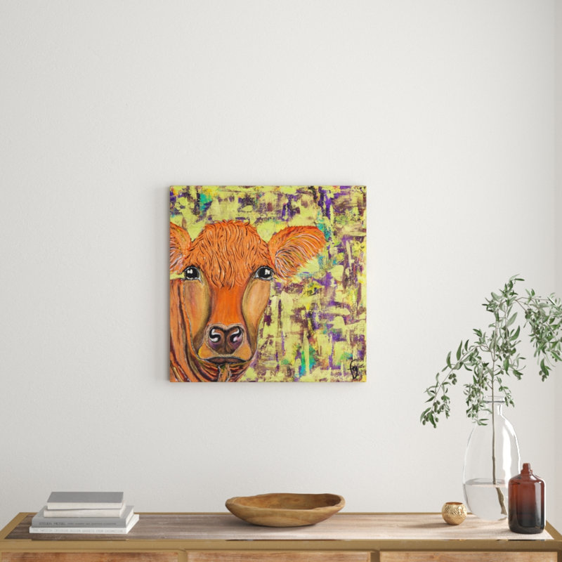 France Gilbert - Wrapped Canvas Painting, 81cm H x 81cm W
