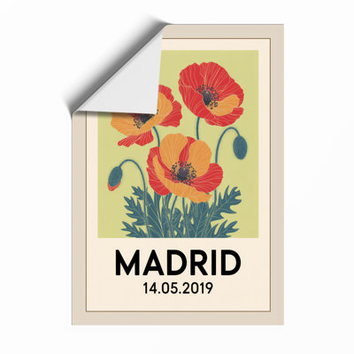 Madrid Poppies Botanical - Print