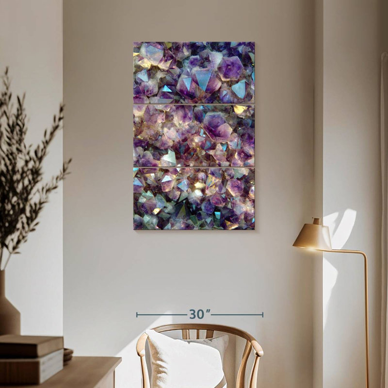 Cristaux de quartz rose Alvord, H 57 po x l 36 po