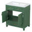 Meuble-lavabo 30 po sans comptoir, armoire de rangement en bois massif