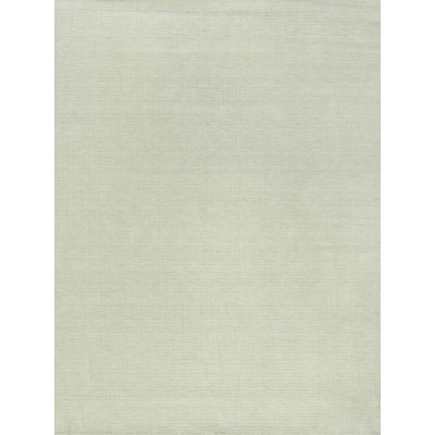 New Zealand Wool Wool Geometric Area Rug in Ivory