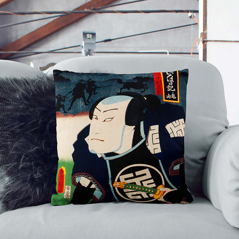 Square Throw Cushion, 40cm H x 40cm W x 15cm D