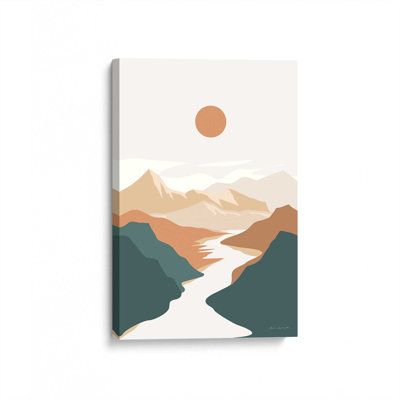 Impression de montagne minimaliste v1