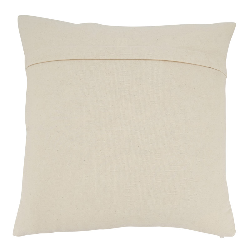 Beige 20"x20" Modern Chic Tufted Cotton Throw Pillow