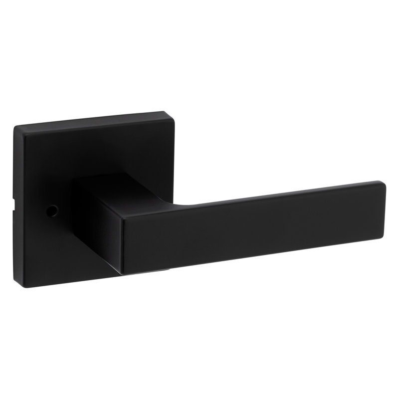 Singapore Square Bed/Bath Lever with Microban, Matte Black