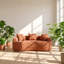 Upholstered 65 " Chenille Loveseat