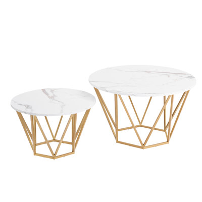 Kezlin Trestle 2 Coffee Table by Everly Quinn