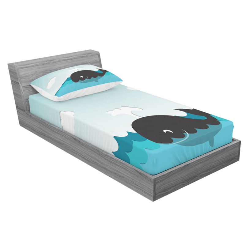 Microfiber Sheet Set, Twin Sheet Set with 1 Pillowcase