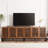 Farmhouse Tv Stand For Tvs Up To 100 Inch, 2 In 1 Entertainment Center Tv Console With Storage Cabinets And Metal Base