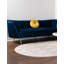 Tapis de style glam à motif géométrique blanc et argenté Glam-66151322