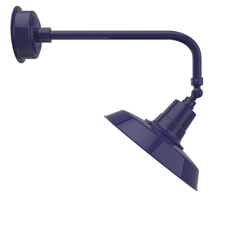 Luminaire de grange d’extérieur à del oldage, Bleu de cobalt