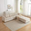 Roze 4 Seater Corduroy Sofa-1526097470