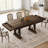 71-Inch Rectangular Dining Table with Two Drawers, Wooden Kitchen Table w/Large Tabletop & Sturdy Frame, Large Dining Table for 6-8 with Double Pedestal, for Dining Room, Office-1034020283
