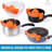 Zulay Kitchen Adjustable Silicone Pot Strainer for Most Pots & Pans-88489880